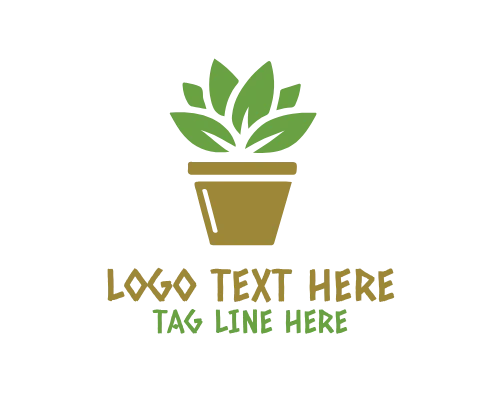 Sprout Plant Pot Growth Logo