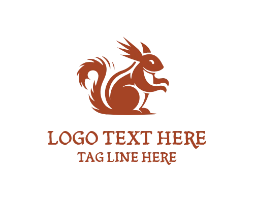 Squirrel Badge Logo