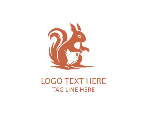 Squirrel Mascot Logo Symbol