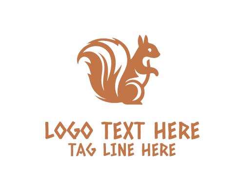 Squirrel Nature Circle Logo