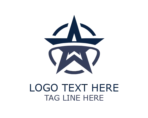 Star Badge Logo for Corporate and Sports Branding