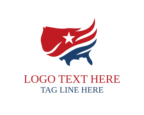 Star Emblem USA Flag Logo