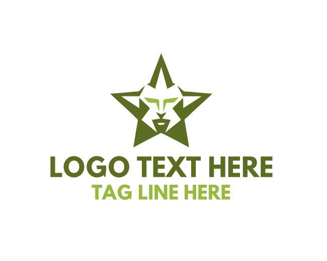 Star Man Crown Face Logo