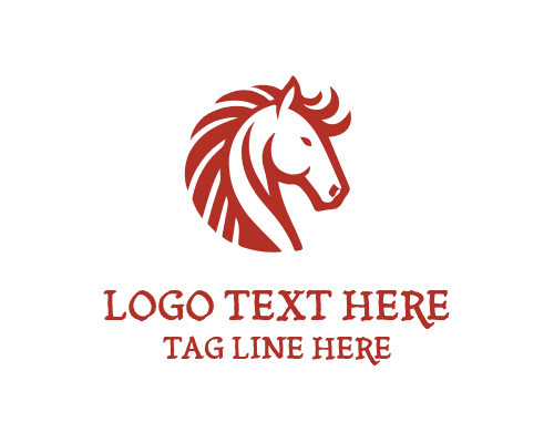 Startup Brand Linear Horse Logo