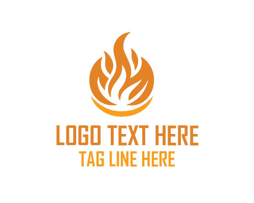 Startup Focused Linear Fire Logo