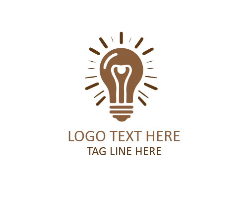 Startup Innovation Idea Bulb Logo