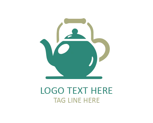 Steam Teapot Logo for Cozy Cafes, Tea Rooms, and Beverage Brands