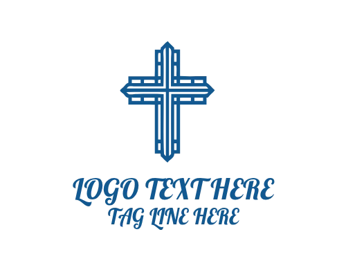 Stone Calvary Cross Logo