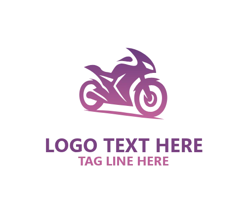  Streak Abstract Motorcycle Logo