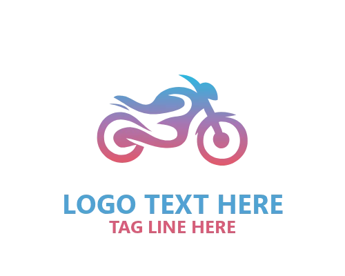 Stream Abstract Motorcycle Logo