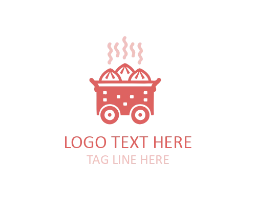 Street Coffee Food Cart Logo for Mobile Cafes