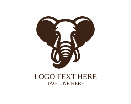 Strength & Wisdom Elephant Brand Logo