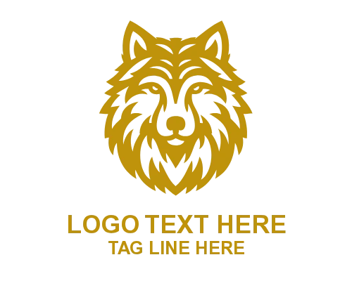 Strike Wolf Mascot Logo