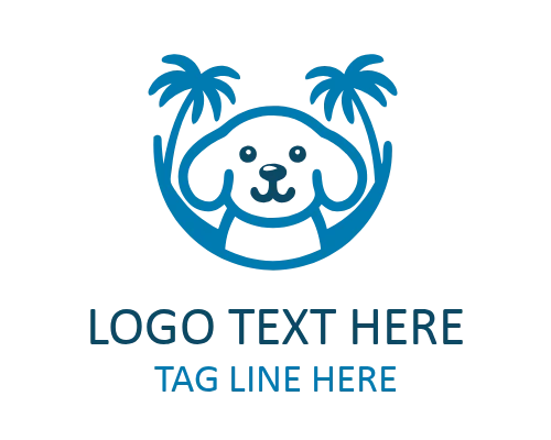 Strong Dog Emblem Badge Logo