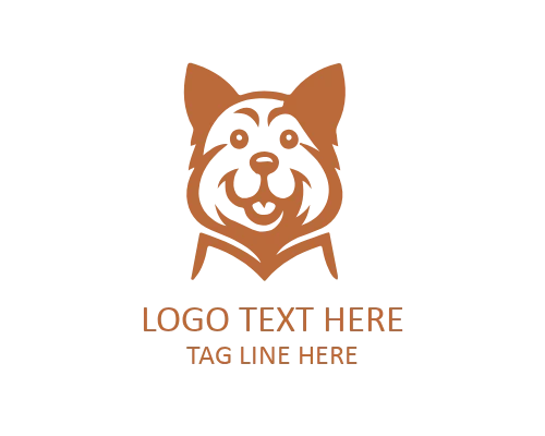 Strong Doggy Mascot Logo