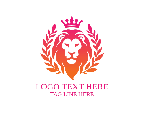 Strong Elegant Lion Crest Logo