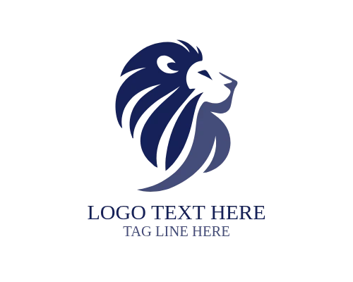  Strong Elegant Lion Crest Logo