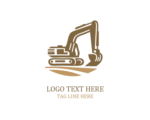 Strong Excavator Mark Logo
