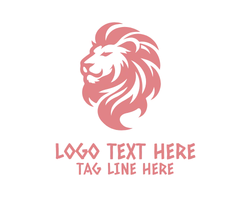 Strong Lion Head Logo