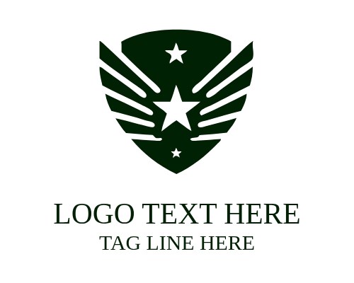 Strong Military Shield Logo