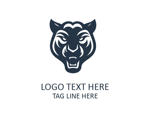 Strong Panther Mascot Logo