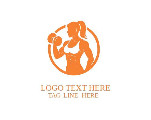 Strong Women Minimal Emblem Logo