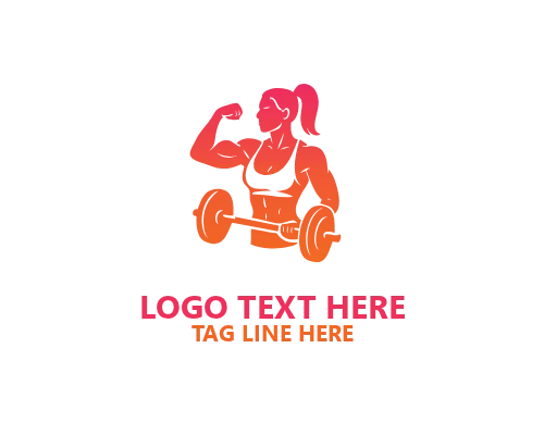 Strong Women Silhouette Logo