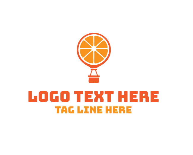 Stylish Citrus Balloon Logo