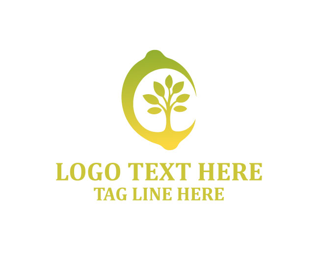Stylish Citrus Tree Logo