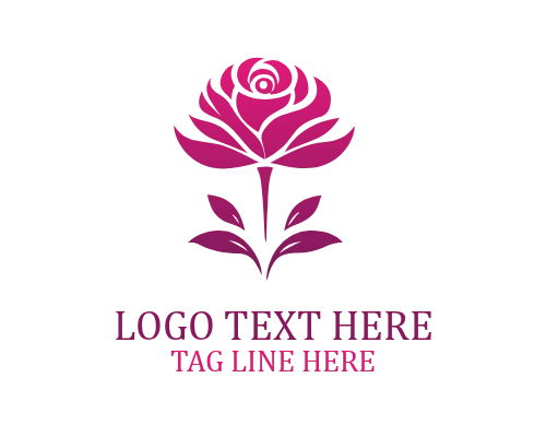 Stylish Elegant Flower Logo Design