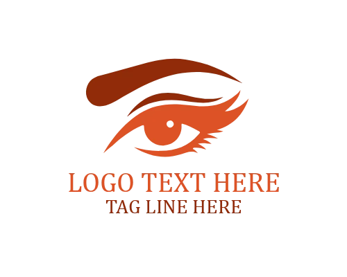 Stylish Eyebrow Beauty Line Logo