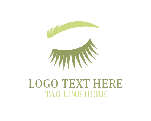 Stylish Eyelash Beauty Brand Logo