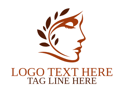 Stylish Female Portrait Logo