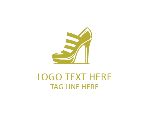 Stylish Modern Heels Fashion Logo