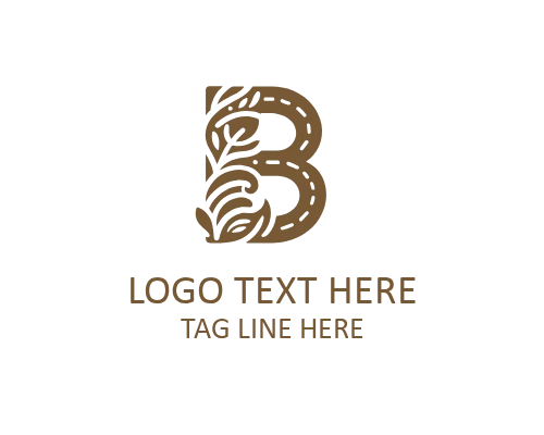 Stylish Outline Letter B Logo for Modern Identity