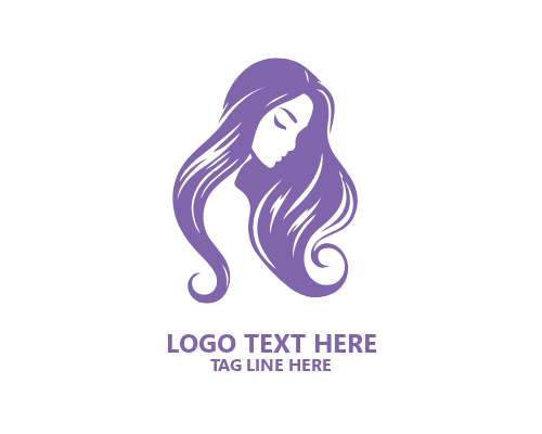 Stylish Women Hair Logo