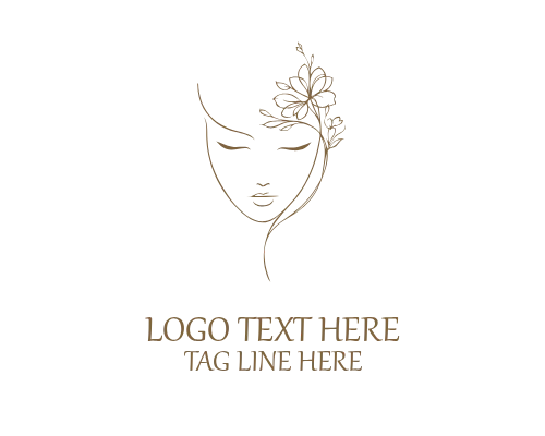  Stylish Women Line Art Logo