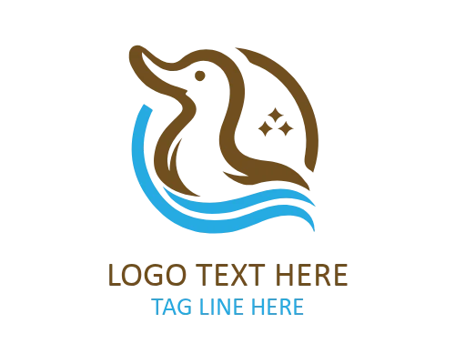 Stylized Duck Symbol Logo for Versatile Use