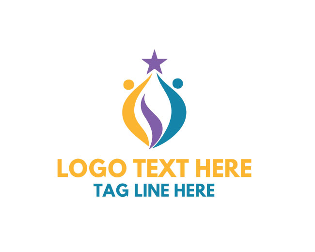 Success People Path Circle Logo