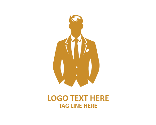 Suit House Man Dress Logo
