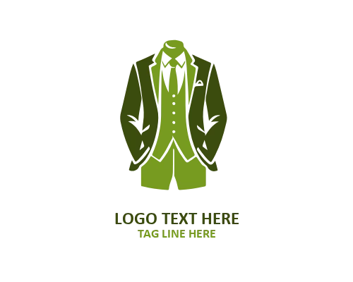 Suit Lapel Man Dress Logo