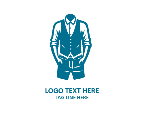 Suit Pin Man Dress Logo