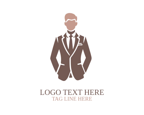 Suit Scissors Man Dress Logo