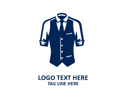 Suit Tie Crest Logo