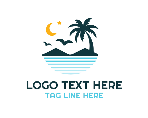 Summer Beach Paradise Logo