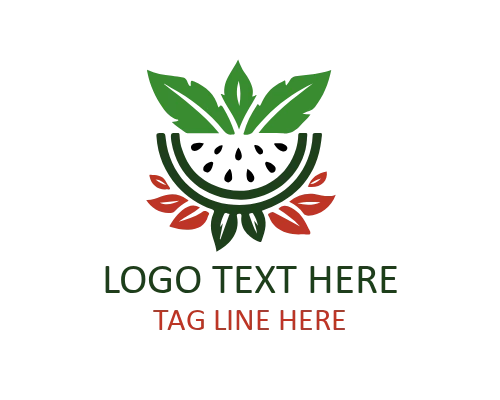  Summer Party Watermelon Slice Logo