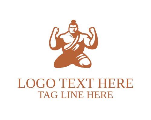  Sumo Combat Wrestler Logo