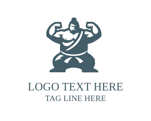 Sumo Wrestling Athlete Logo