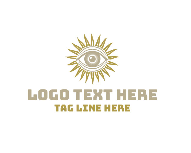 Sun Eye Circle Logo