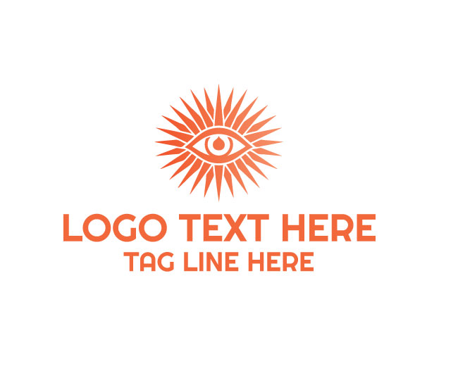 Sun Eye Natural Design Logo